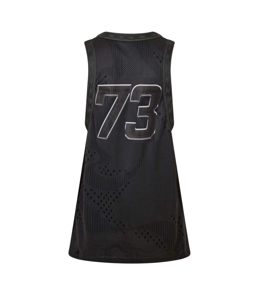 Womens/ladies Mesh Performance Basketball Jersey  Black Puma-2