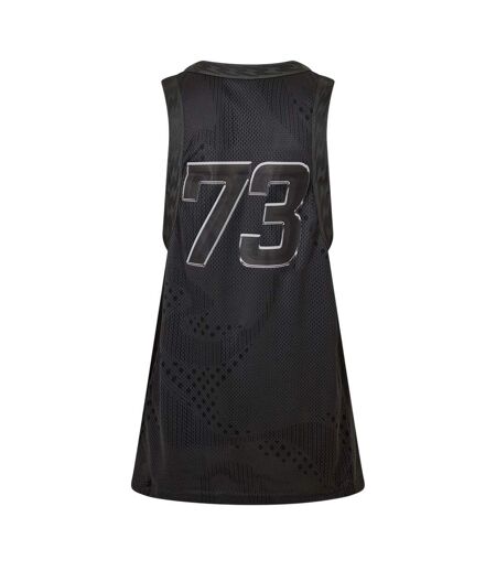 Womens/ladies Mesh Performance Basketball Jersey  Black Puma