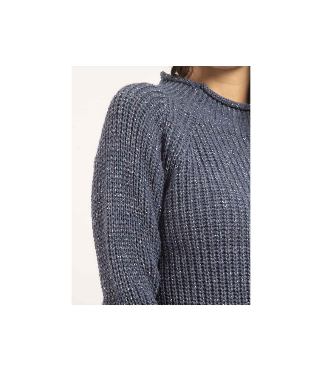 Pull col montant lurex KAMPALA - Dona X Lisa-3