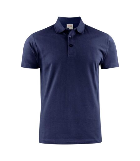 Mens Surf Light Rsx Melange Polo Shirt Dark Navy Printer