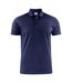 Mens Surf Light Rsx Melange Polo Shirt Dark Navy Printer-2