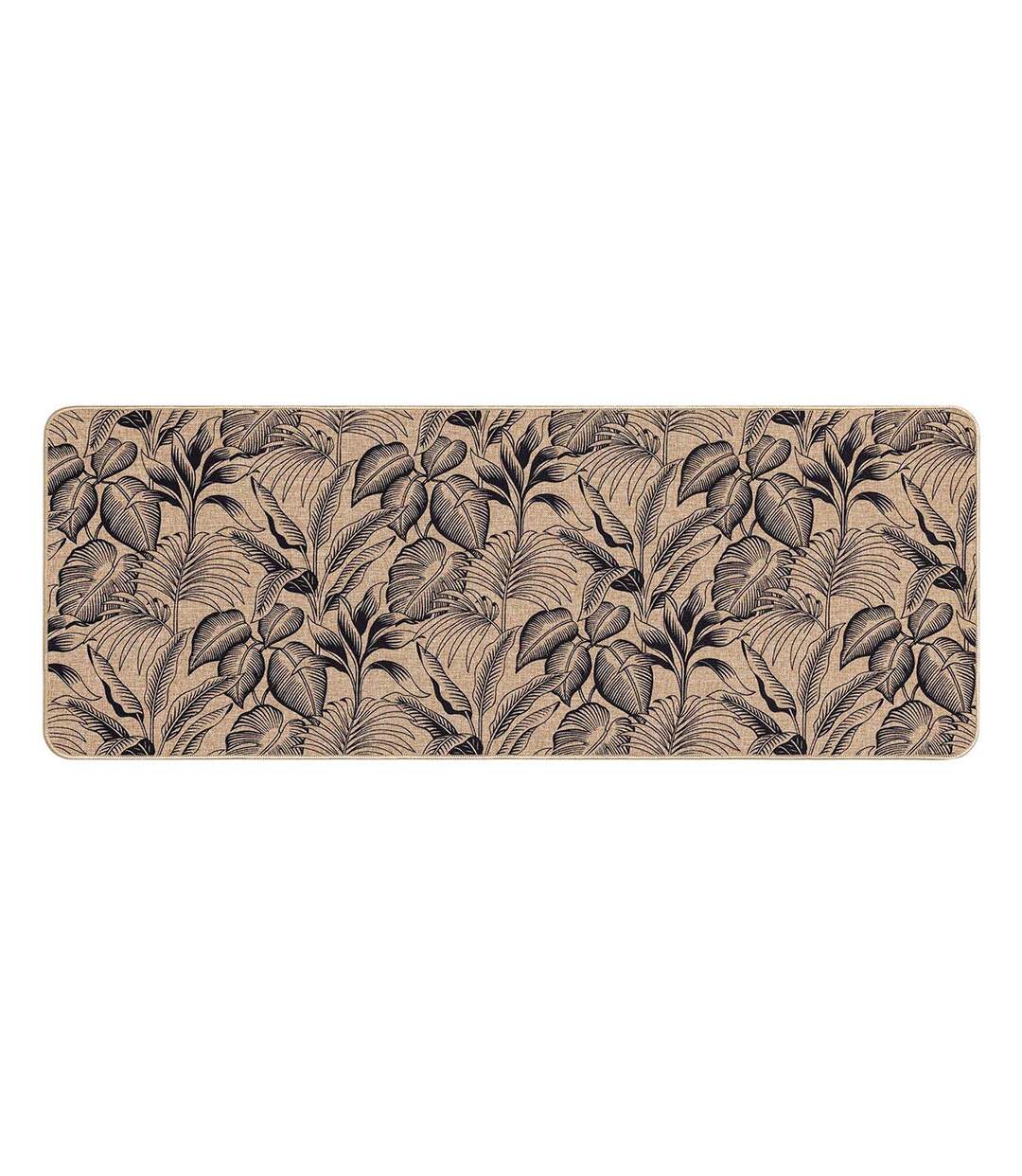 Tapis Déco Imprimé Stylis 45x120cm Naturel & Noir-1