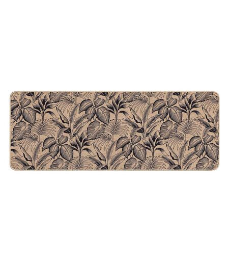 Tapis Déco Imprimé Stylis 45x120cm Naturel & Noir