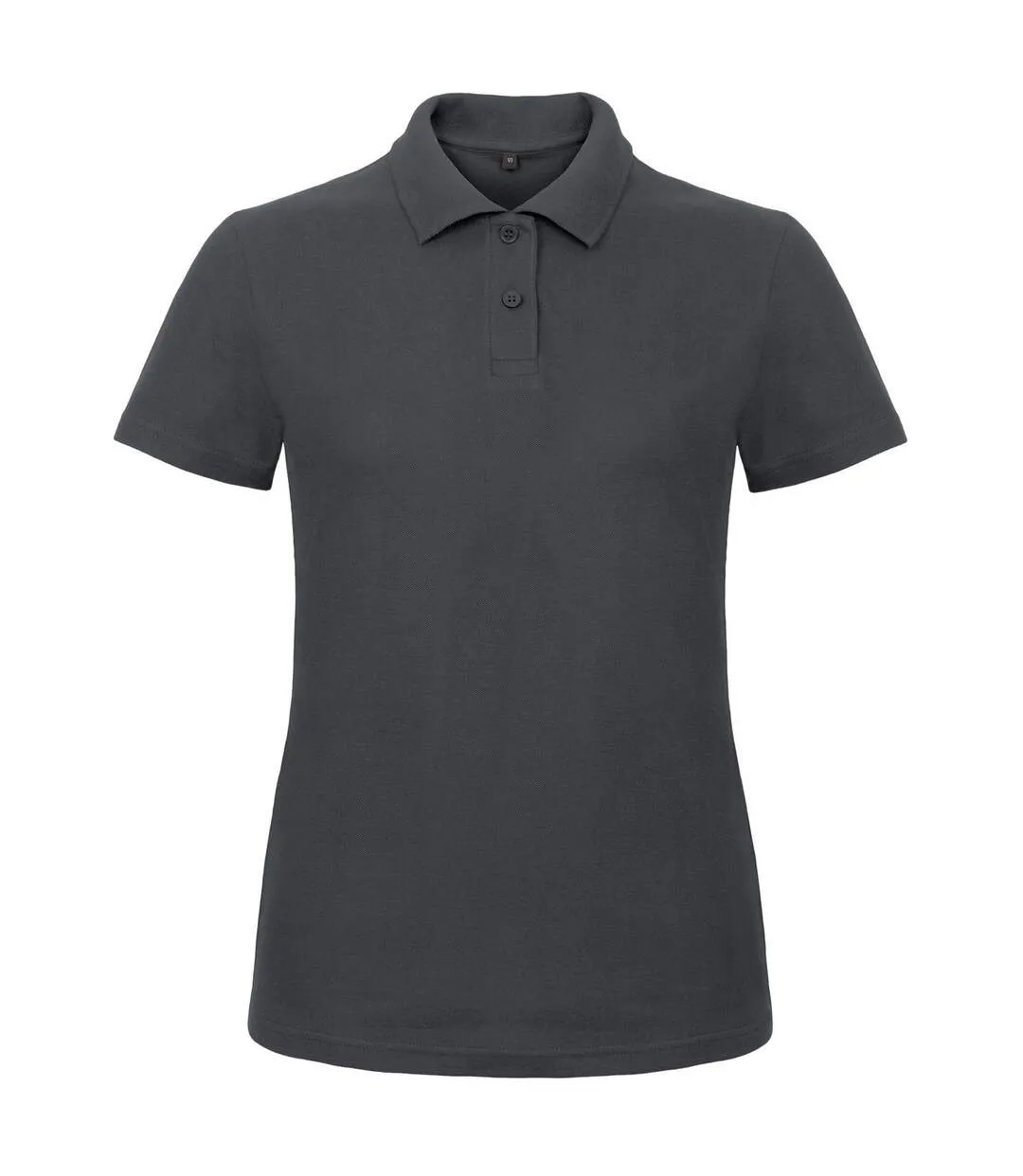 B&C Womens/Ladies ID.001 Plain Short Sleeve Polo Shirt (Anthracite) - UTRW3525-2