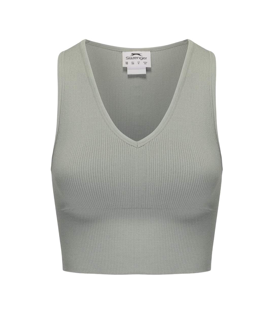 Lot De 2  Haut Court Femme Vert Blanc Cassé Slazenger-3