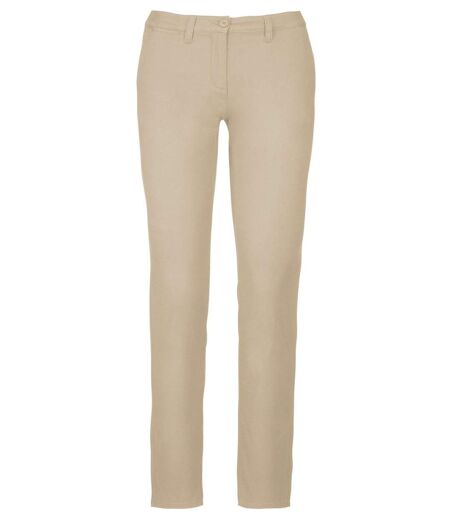 Pantalon chino pour femme - K741 - beige