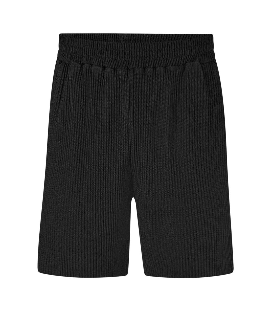 Short Motif/style Plissé Homme Noir Belier-1