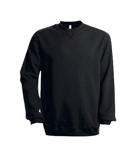 Kariban Mens Plain Crew Neck Sweatshirt (Black)