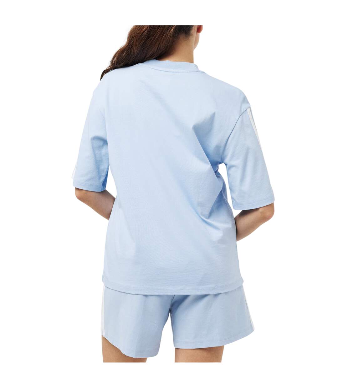 T-shirt Motif/style 3 Rayures Essentials Femme Bleu Pâle Adidas-3