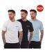 T-shirts Beau Footprint Homme Blanc Noir Bleu Jack And Jones-1