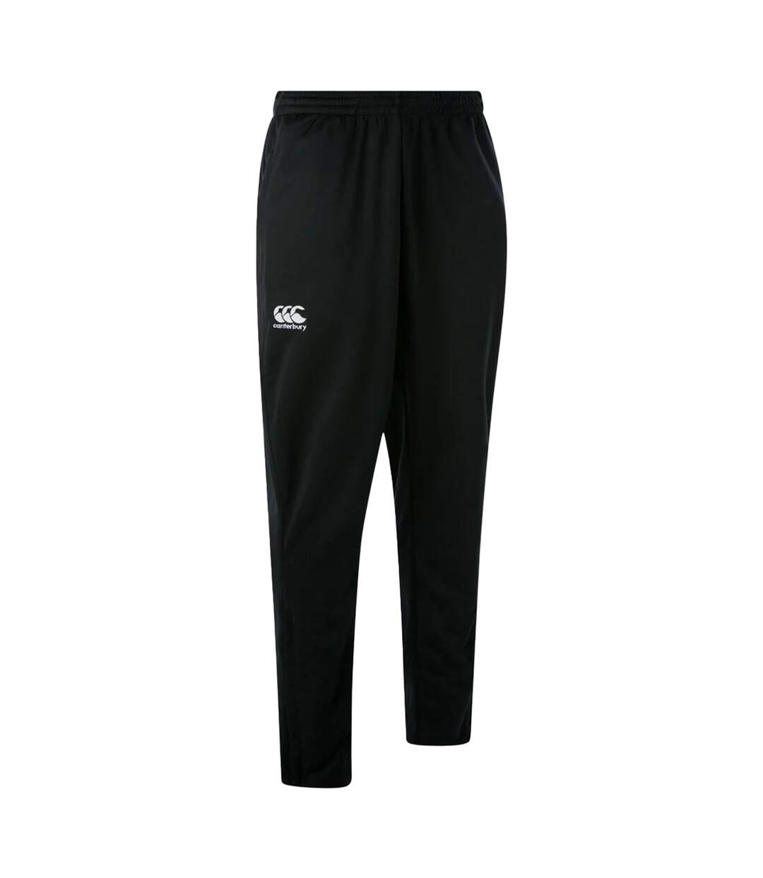 Mens Knitted Stretching Tapered Leg Jogging Bottoms Black Canterbury-3