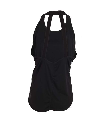 Tri Dri Womens/Ladies Double Strap Back Vest (Black)