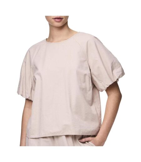 Blouse beige femme pieces karson