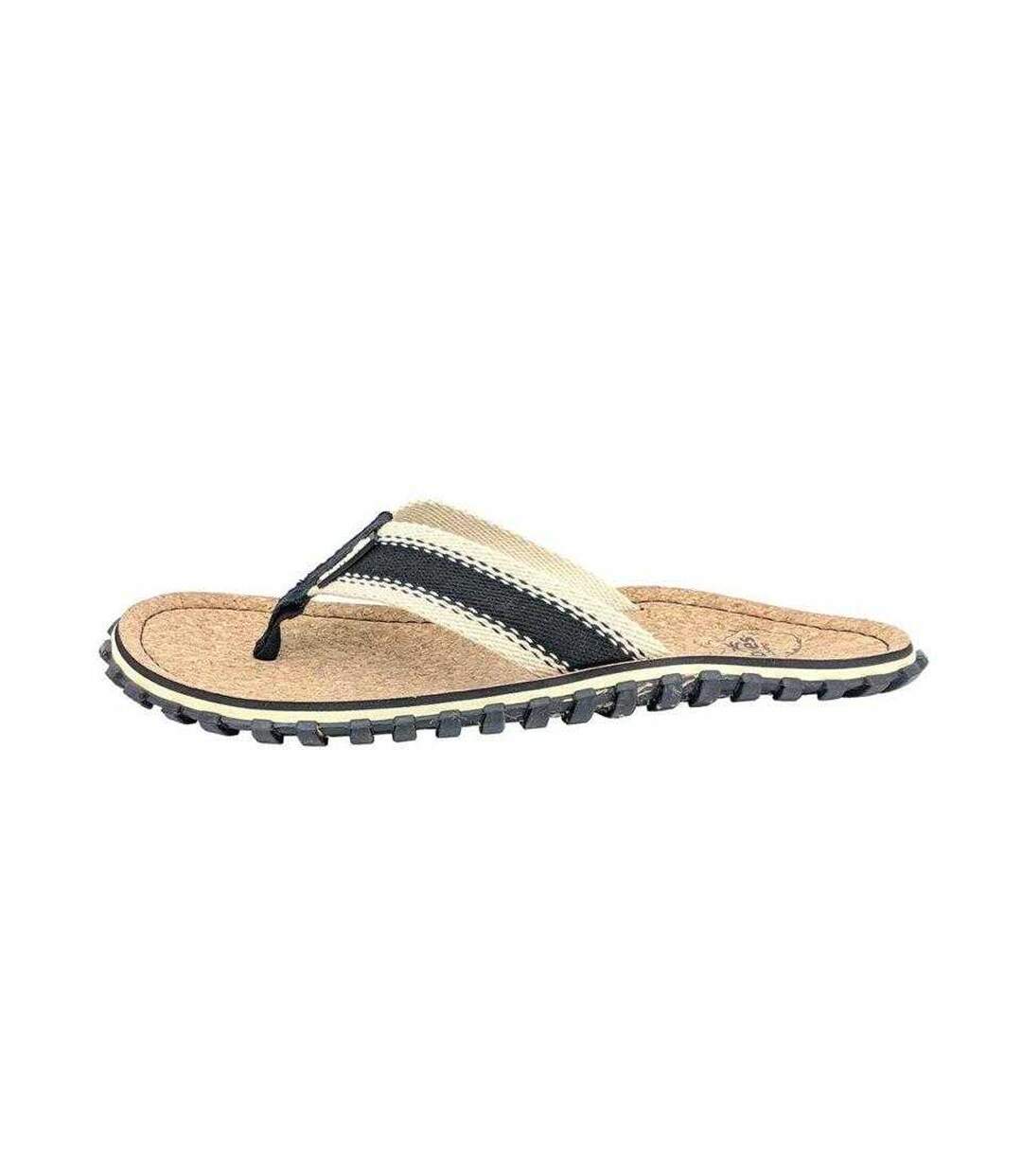 Tongs Homme Beige Noir Gumbies-2