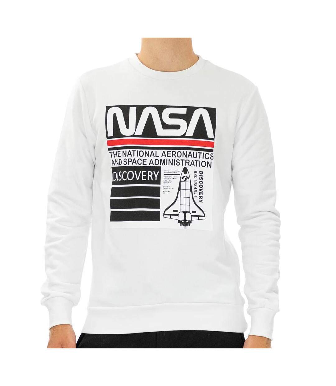 Sweat Blanc Homme Nasa 58S - L-1