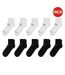 Lot De 10  Socquettes Adulte Blanc Noir New Balance-1