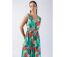 Robe longue femme fluide Esmeralda motif tropical Coton Du Monde-3