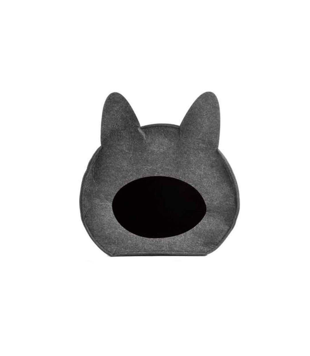 Niche pour Chat & Poignée Feutrine 40cm Anthracite-2