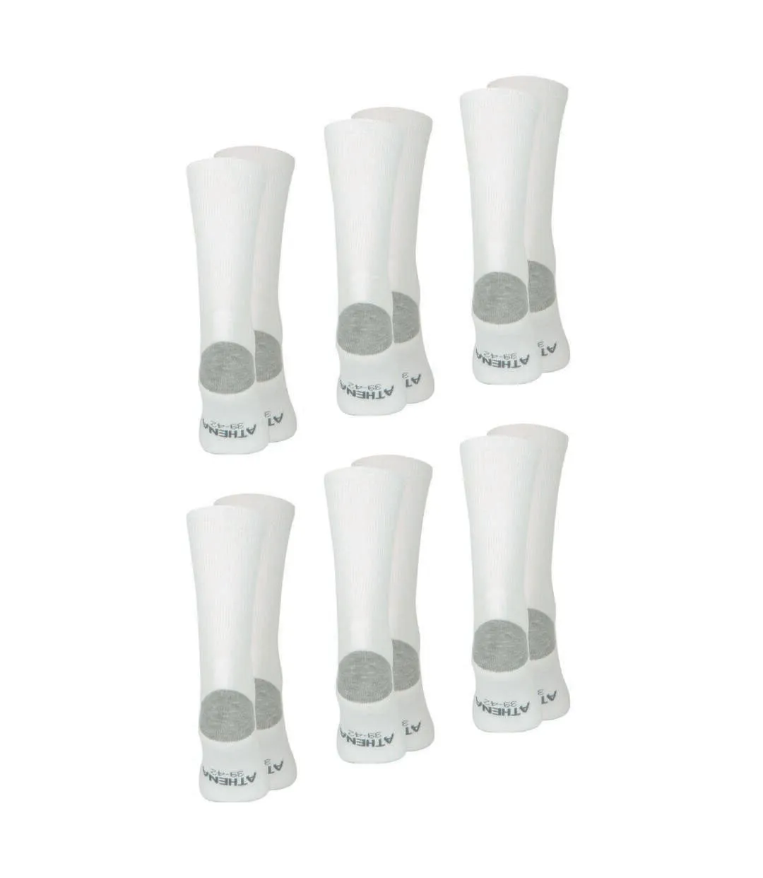 Lot de 6 mi-chaussettes homme Ecopack Sport Athena-3