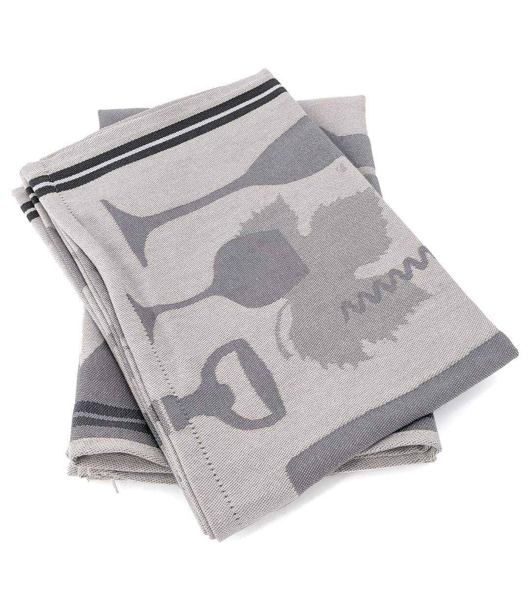 Torchon de cuisine VITIS aspect toile 100 % coton-1