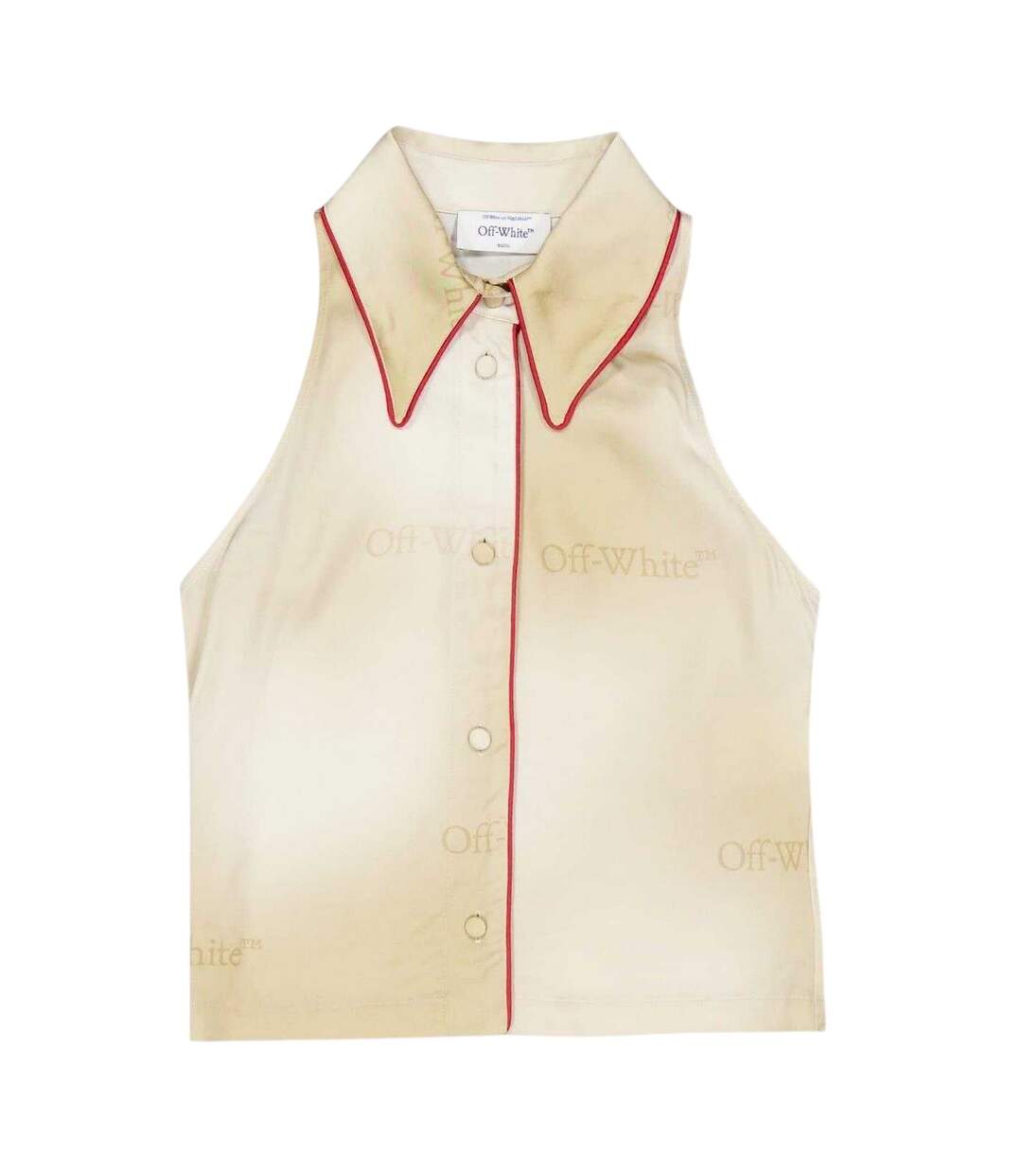 Unisex Adult Regular Shirt Beige White Ombre Off White-1