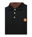 Mens Fox Short-sleeved Polo Shirt Black Maison Kitsuné-4