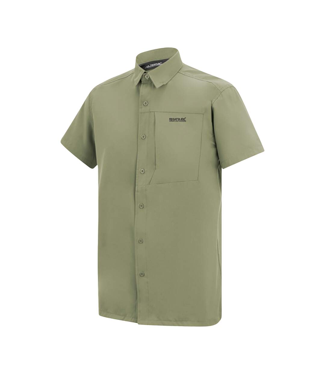 Chemise Manches Courtes De Voyage Homme Vert Sauge Regatta-4