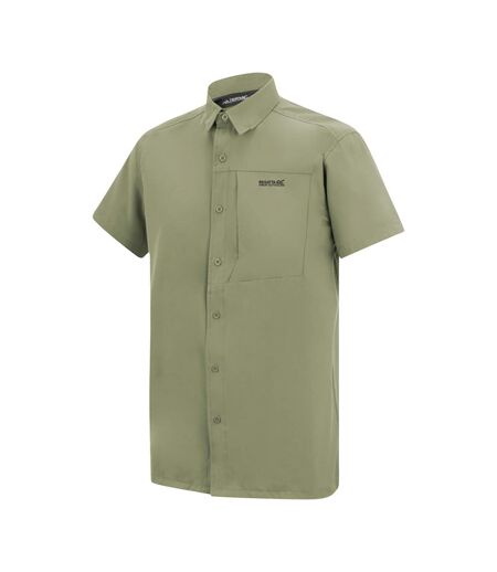 Chemise Manches Courtes De Voyage Homme Vert Sauge Regatta
