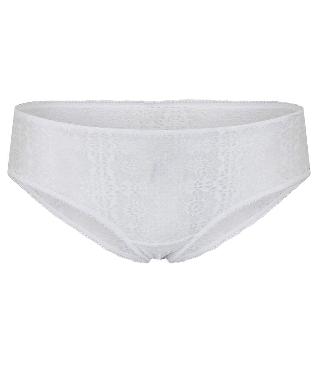 Womens/ladies Floral Lace Hipster Briefs Cloud White Ralph Lauren-1