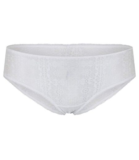 Womens/ladies Floral Lace Hipster Briefs Cloud White Ralph Lauren