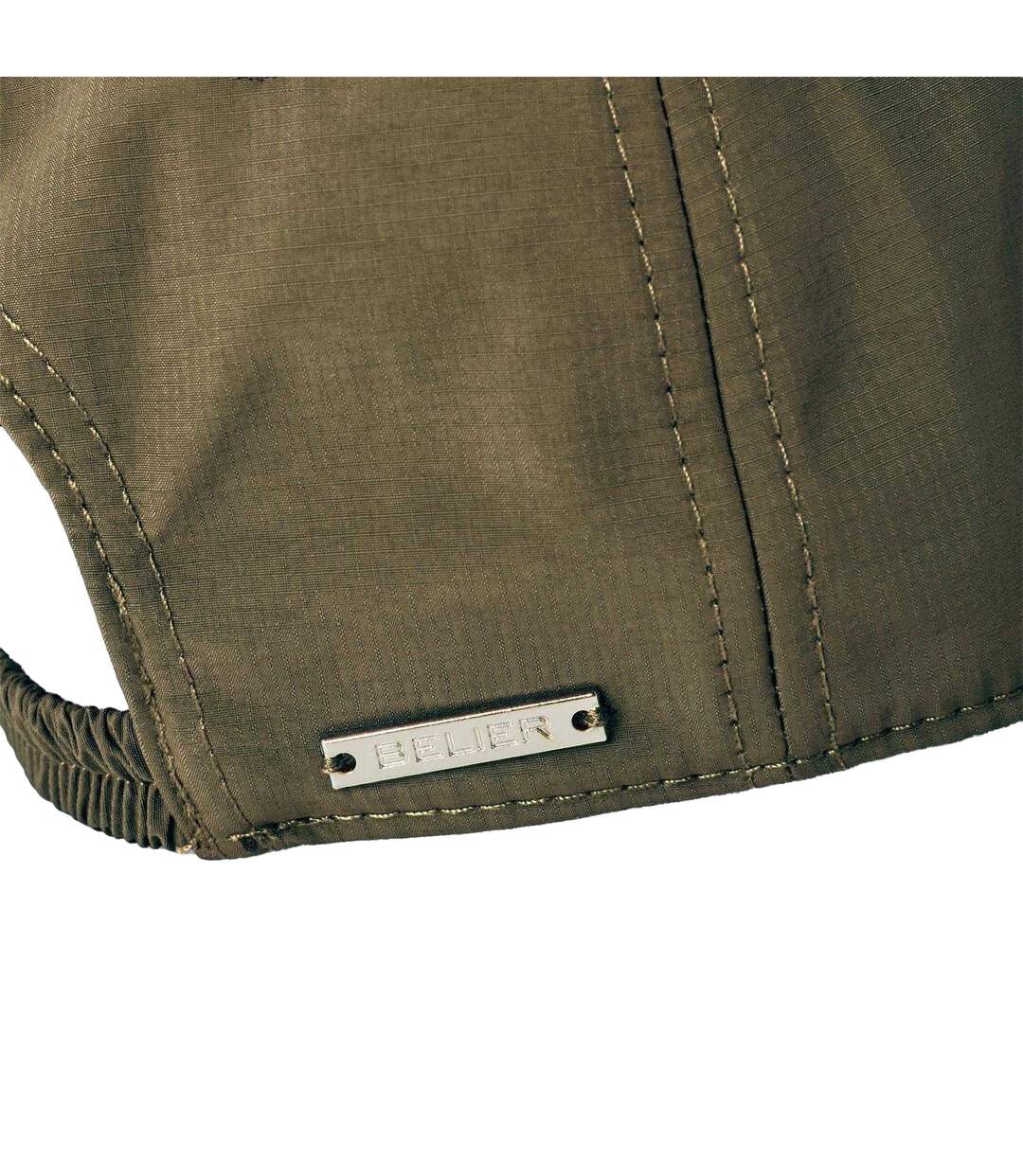 Embroidered Logo Baseball Cap Olive Belier-3