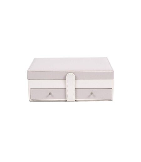Boîte à Bijoux Design Lena 25cm Rose & Blanc