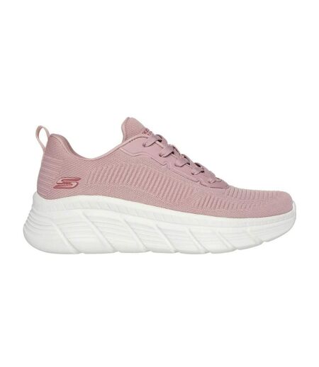 Womens/ladies bobs b flex hi flying trainers blush Skechers