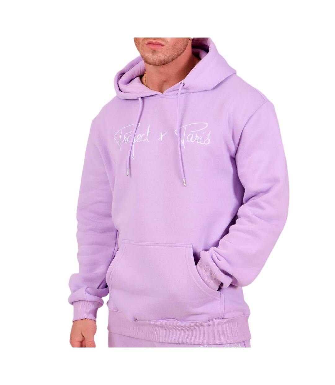 Sweat à capuche violet homme project x paris signature-1
