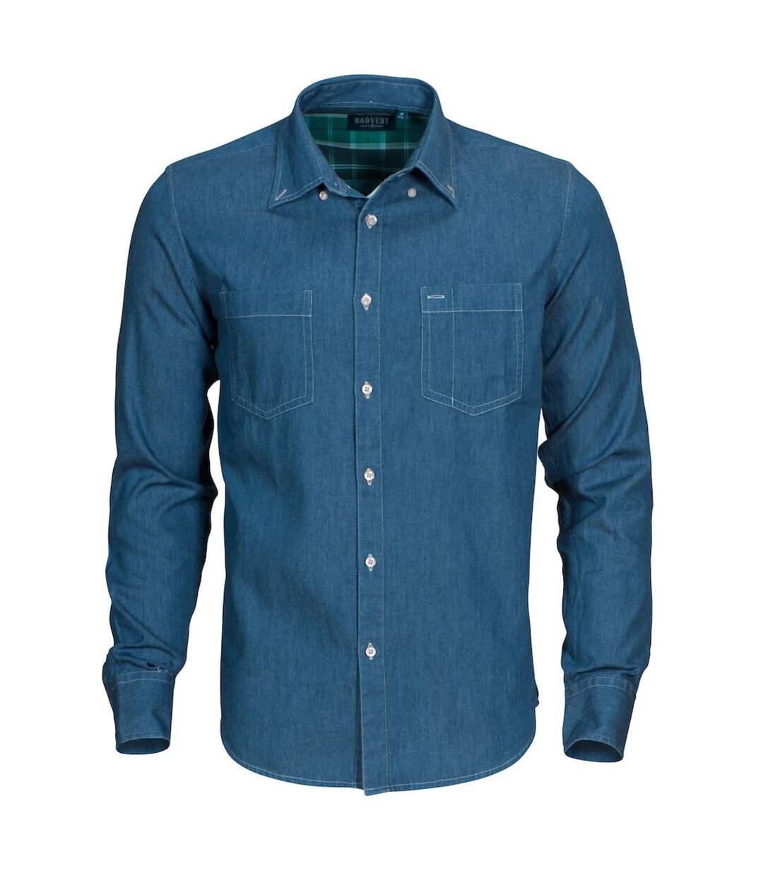 Chemise Jupiter Homme Denim Noir James Harvest-1