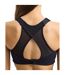 Womens/ladies High-impact Recycled Sports Bra Black TriDri-3