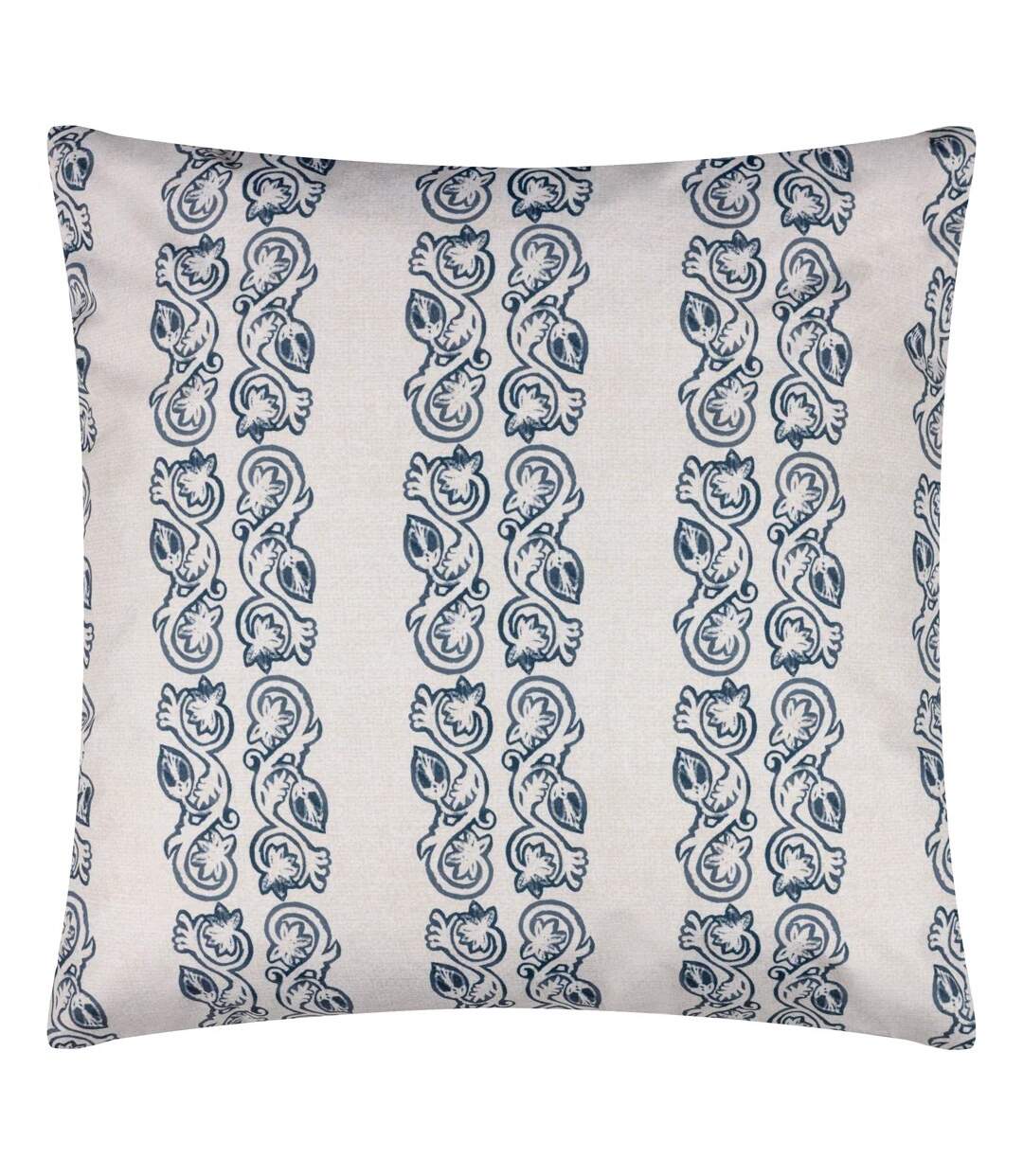 Kalindi stripe outdoor cushion cover 55cm x 55cm navy Paoletti