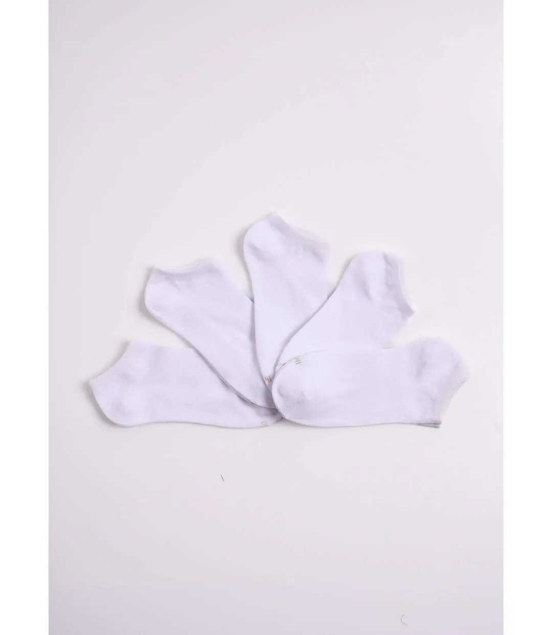 Socquettes basses, uni clair-1
