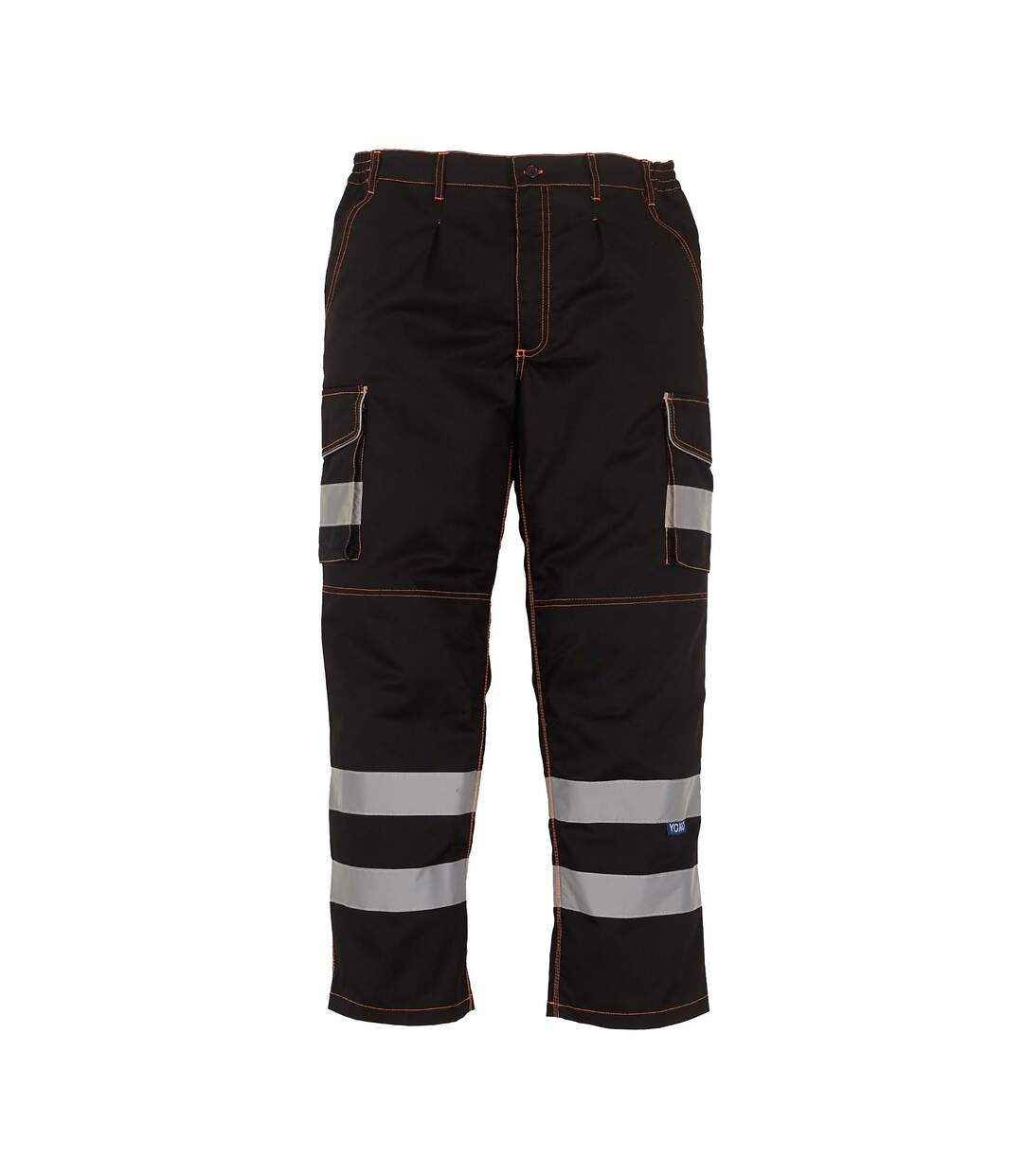 Pantalon Cargo Haute Visibilité Noir Yoko-2