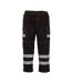 Pantalon Cargo Haute Visibilité Noir Yoko-2