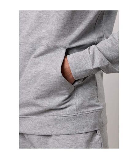 Mens Victory Loopback Hoodie Grey Melange Gym King