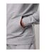 Mens Victory Loopback Hoodie Grey Melange Gym King-4