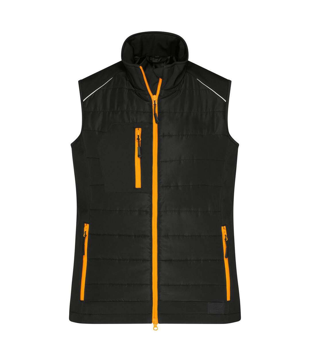 Veste Sans Manches Hybrid Femme Noir Orange Néon James And Nicholson-1