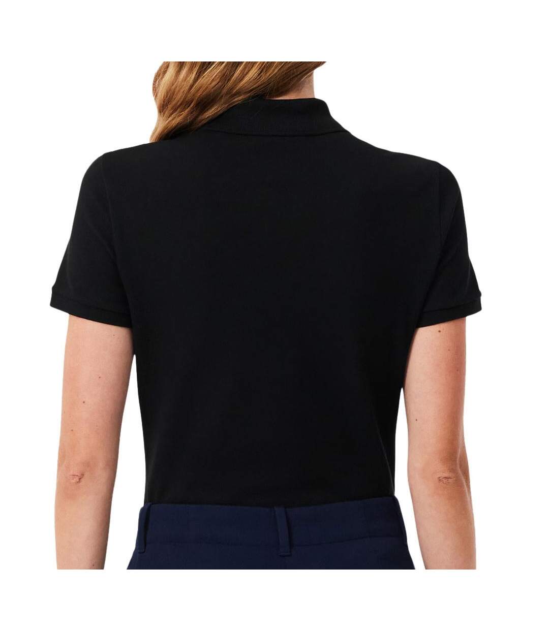 Polo noir femme lacoste pf5462-031-2