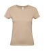 Womens/ladies e150 t-shirt sand B&C