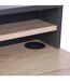 Bureau en Acier et MDF avec Tiroir et Niches de rangement - Noir-4