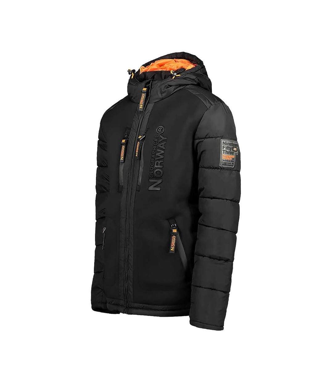 Doudoune Noire/Orange Homme Geographical Norway Beachwood - 3XL-3