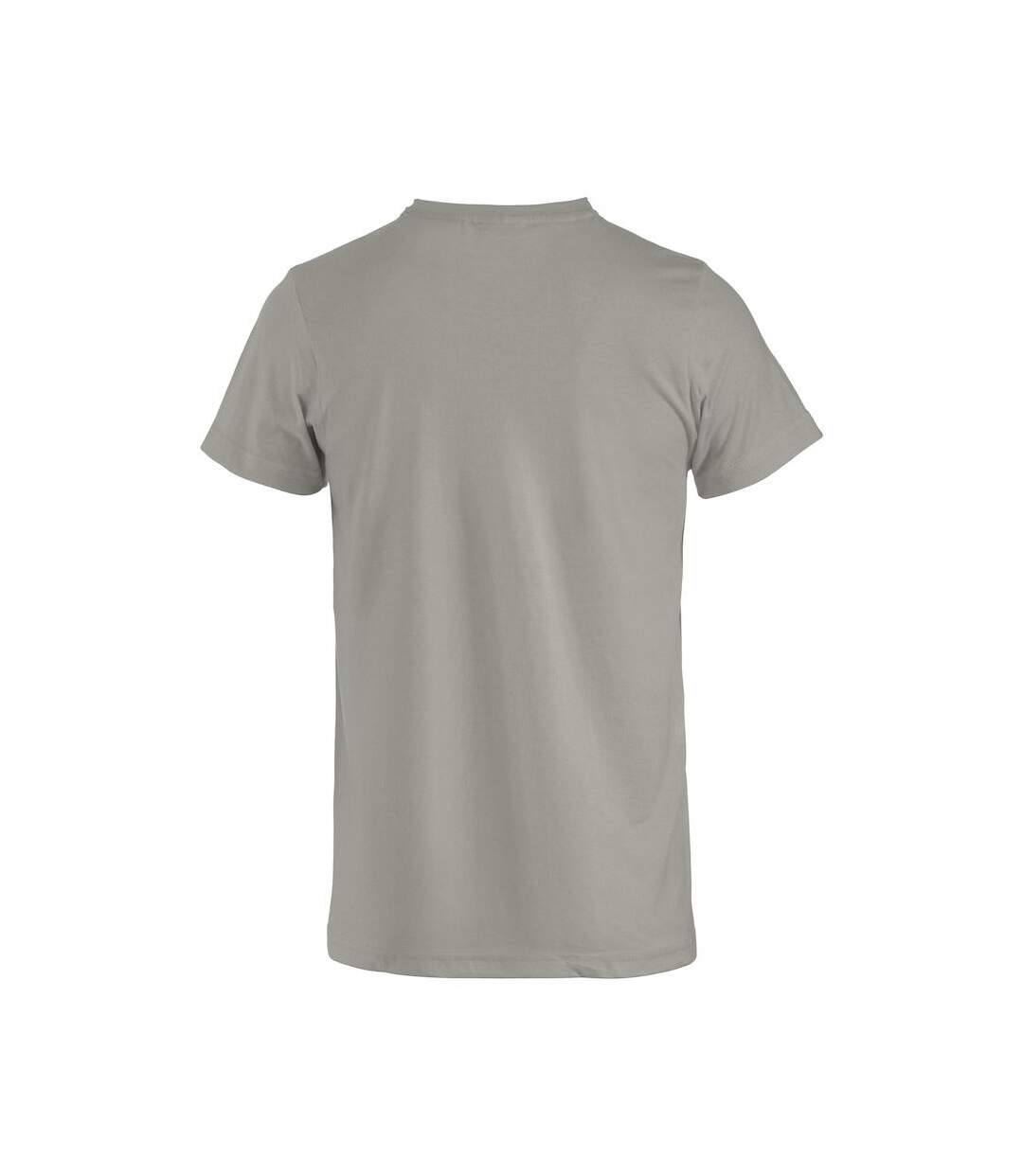Mens Basic T-shirt Silver Clique-2