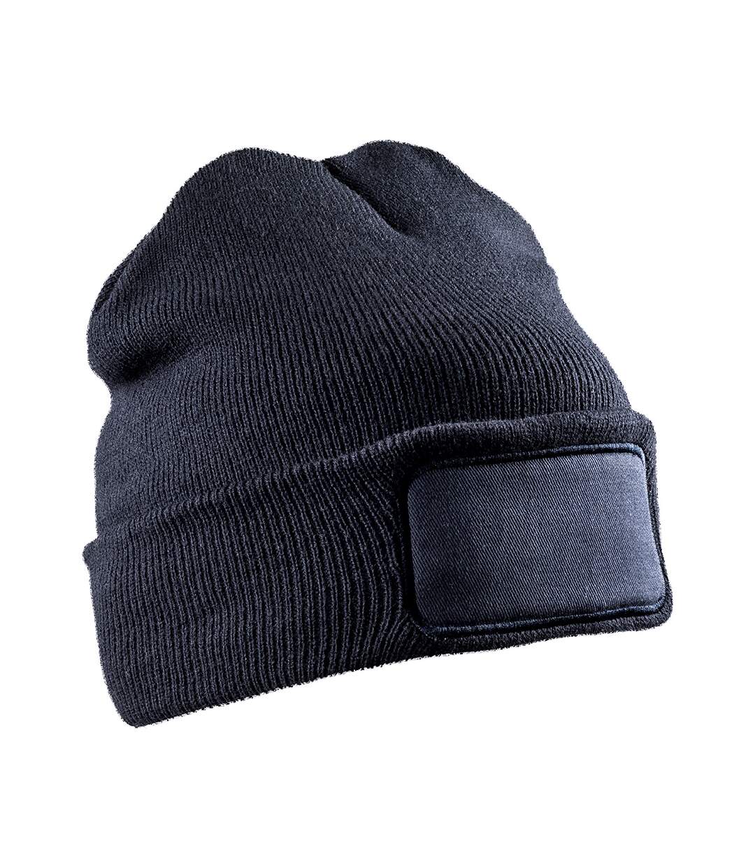 Unisex adult double knit beanie navy Result Genuine Recycled-1