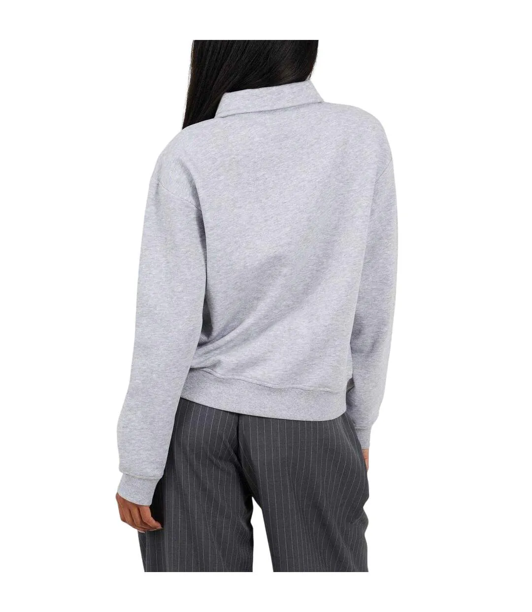 Sweat Femme Gris Pâle Brave Soul-3